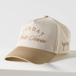 NEW! Anthropologie Kenz Kustomz Sunday 🥂 Sips Trucker Hat